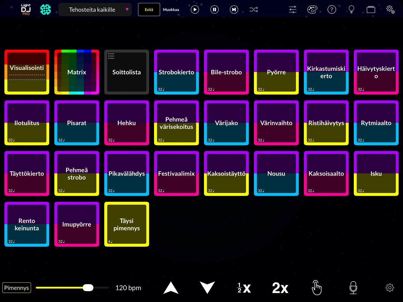 Light DJ iPad -liitäntä